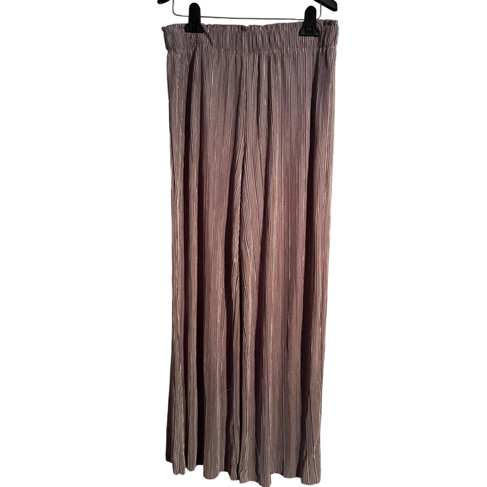 Easel Palazzo Pants Large Elastic Waist Wide Leg Flowy Boho Hippie Indie NWT